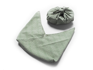 牧之原産織物/日本製  緑茶染め織物 弁当袋
